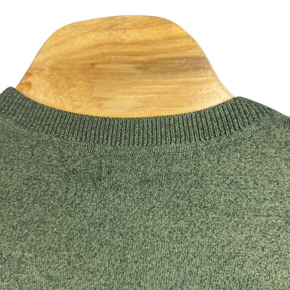 Worthington Knit Sweater Mens M Green Long Sleeve Crew Neck Acrylic Rayon - Picture 3 of 10